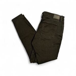 Signature by Levi Strauss Mid Rise Black Skinny Jeans 16M 33x30